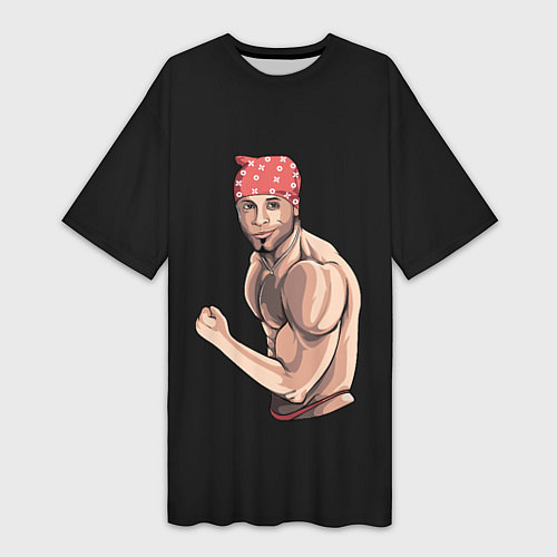 Женская длинная футболка Ricardo / 3D-принт – фото 1