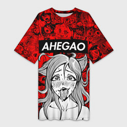 Женская длинная футболка AHEGAO