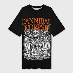 Женская длинная футболка Cannibal Corpse