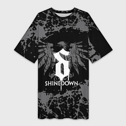 Женская длинная футболка Shinedown