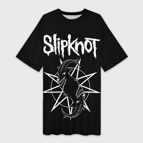 Женская длинная футболка Skipknot Козел / 3D-принт – фото 1