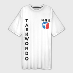 Женская длинная футболка Тхэквондо Taekwondo
