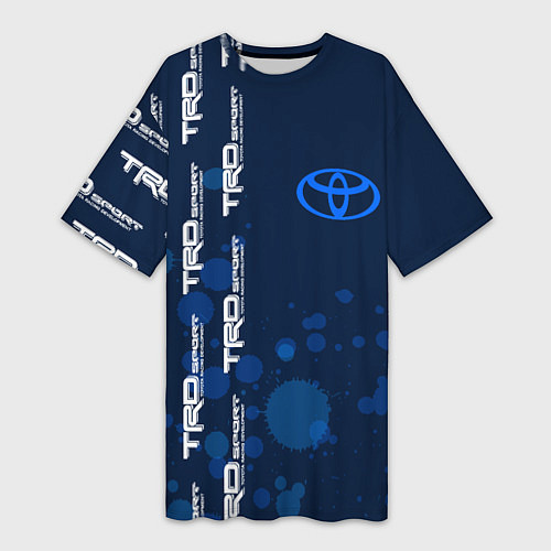 Женская длинная футболка Toyota - Paint Pattern on left / 3D-принт – фото 1