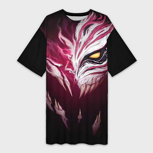 Женская длинная футболка ИЧИГО БЛИЧ BLEACH / 3D-принт – фото 1