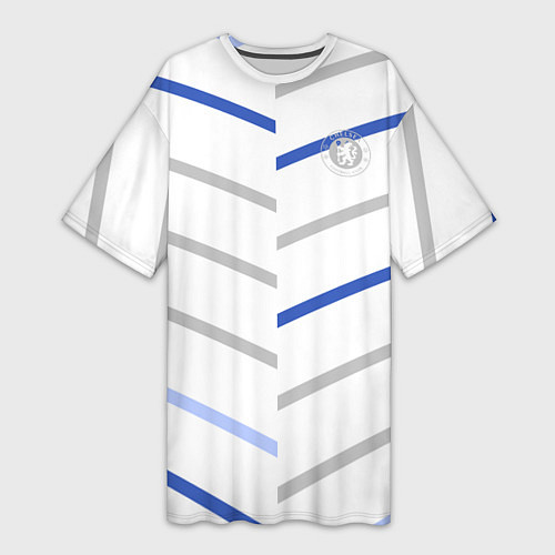 Женская длинная футболка FC Chelsea Fresh Top 202122 / 3D-принт – фото 1