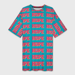 Женская длинная футболка BTS HOPE