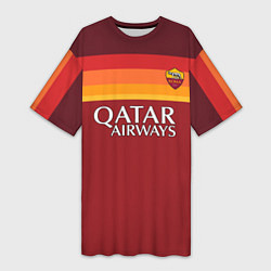 Футболка женская длинная Мхитарян футболка Рома, цвет: 3D-принт