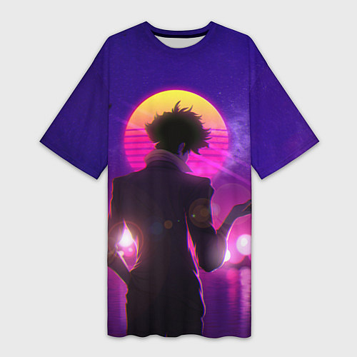 Женская длинная футболка Cowboy Bebop Spike Spiegel / 3D-принт – фото 1