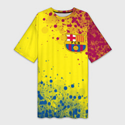 Женская длинная футболка Barcelona Барселона