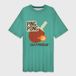 Женская длинная футболка Ping-pong