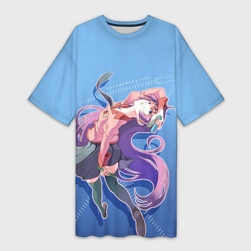 Женская длинная футболка Истории монстров / 3D-принт – фото 1