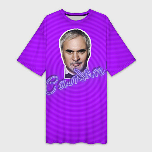 Женская длинная футболка Меладзе Салют! / 3D-принт – фото 1