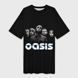 Футболка женская длинная OASIS, цвет: 3D-принт