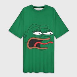 Женская длинная футболка Pepe skin