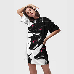 Футболка женская длинная Hades, цвет: 3D-принт — фото 2