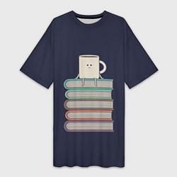Женская длинная футболка Book Cup