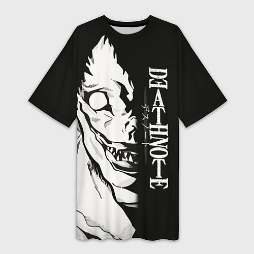 Женская длинная футболка Персонаж Рюк Death Note / 3D-принт – фото 1