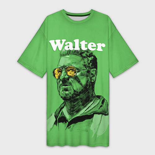 Женская длинная футболка Walter The Big Lebowski / 3D-принт – фото 1