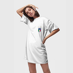 Футболка женская длинная Сборная Италии, цвет: 3D-принт — фото 2