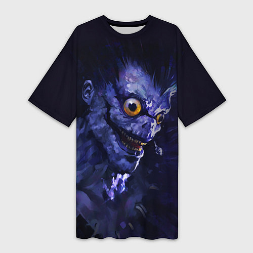 Женская длинная футболка Death Note персонаж Рюк / 3D-принт – фото 1