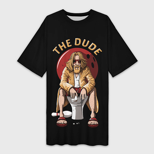 Женская длинная футболка THE DUDE Big Lebowski / 3D-принт – фото 1