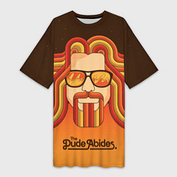 Женская длинная футболка The Dude Abides