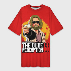 Женская длинная футболка The dude redemption