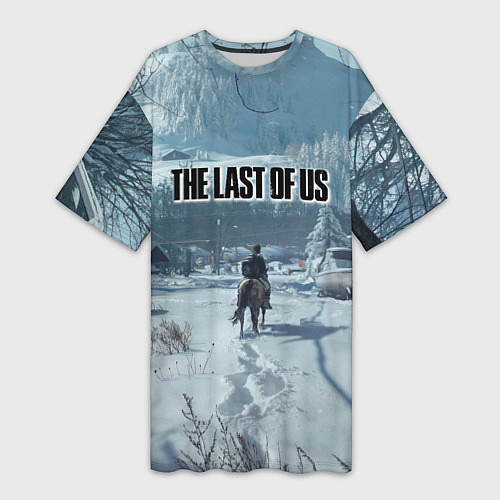 Женская длинная футболка Элли в деревне / 3D-принт – фото 1