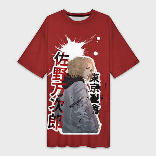 Женская длинная футболка Tokyo Revengers anime / 3D-принт – фото 1