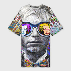 Женская длинная футболка Andy Warhol Энди Уорхол