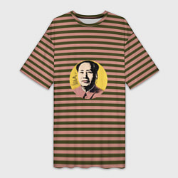 Женская длинная футболка Мао Энди Уорхола