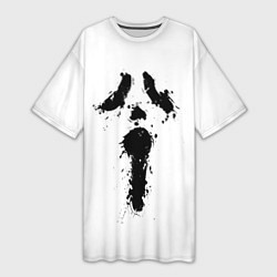 Женская длинная футболка Крик - Ghost Face