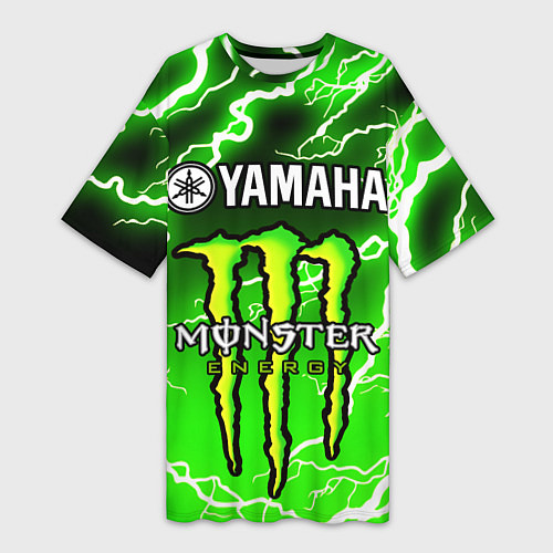 Женская длинная футболка YAMAHA X MONSTER SPORT / 3D-принт – фото 1