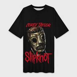 Женская длинная футболка COREY TAYLOR SLIPKNOT СЛИПКНОТ Z