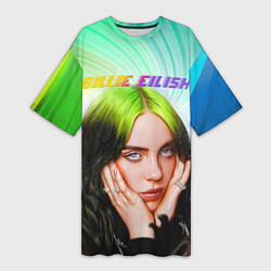 Женская длинная футболка BILLIE EILISH БИЛЛИ АЙЛИШ Z