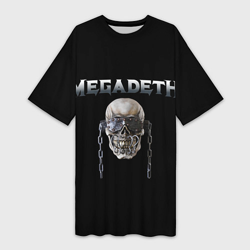 Женская длинная футболка Megadeth / 3D-принт – фото 1