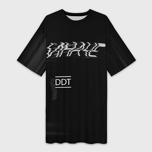 Женская длинная футболка ИНАЧЕ DDT / 3D-принт – фото 1