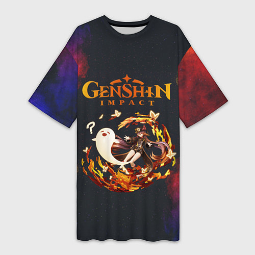 Женская длинная футболка Genshin Impact Геншин Импакт Z / 3D-принт – фото 1