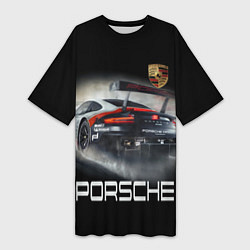 Женская длинная футболка PORSHE