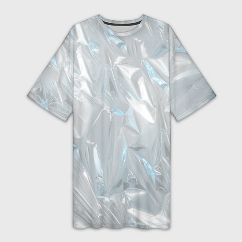 Женская длинная футболка Голографическая текстура / 3D-принт – фото 1