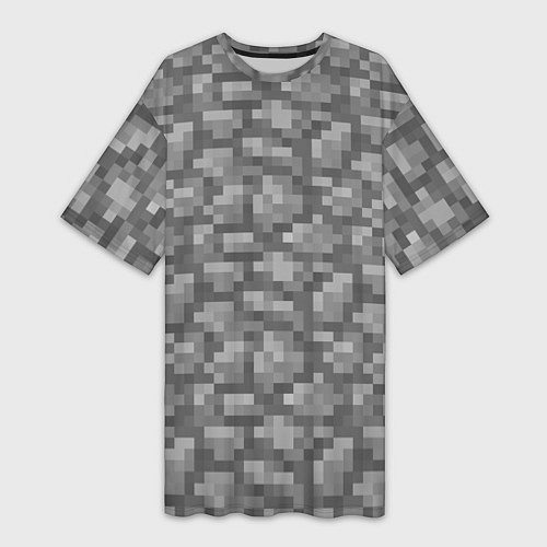 Женская длинная футболка Булыжник / 3D-принт – фото 1