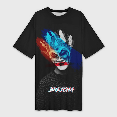 Женская длинная футболка Boris Brejcha / 3D-принт – фото 1