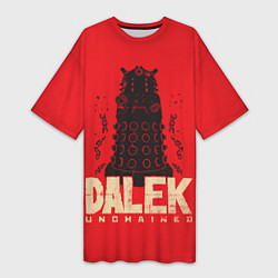 Футболка женская длинная Dalek, цвет: 3D-принт