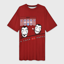 Футболка женская длинная СМОТРИ БАНК Soyjak, цвет: 3D-принт