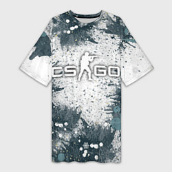 Женская длинная футболка CS GO - Контра