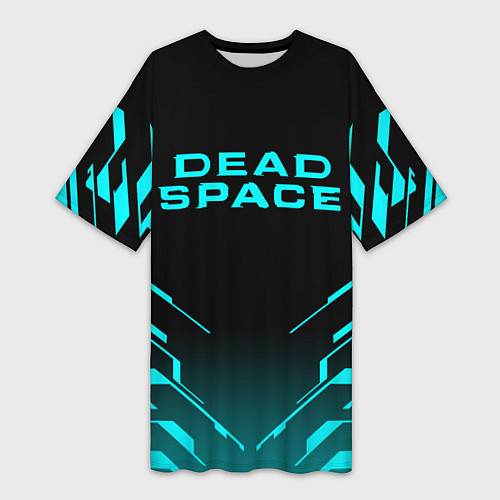 Женская длинная футболка DEAD SPACE МЁРТВЫЙ КОСМОС / 3D-принт – фото 1