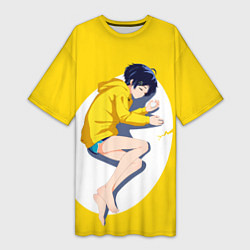 Женская длинная футболка Yellow egg Oto Ai