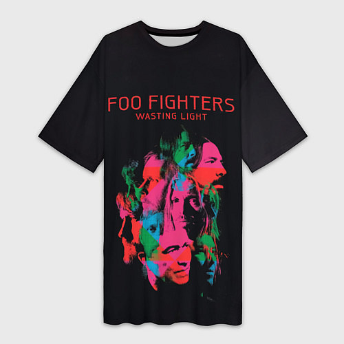 Женская длинная футболка Wasting Light - Foo Fighters / 3D-принт – фото 1