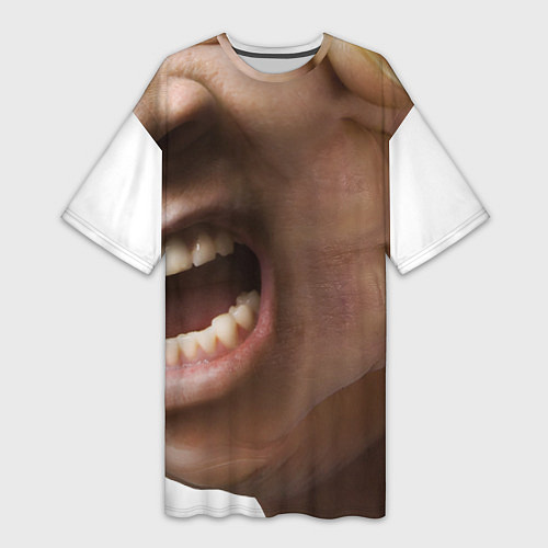 Женская длинная футболка Боец - арт / 3D-принт – фото 1