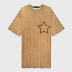 Женская длинная футболка Звезда Игра в кальмара